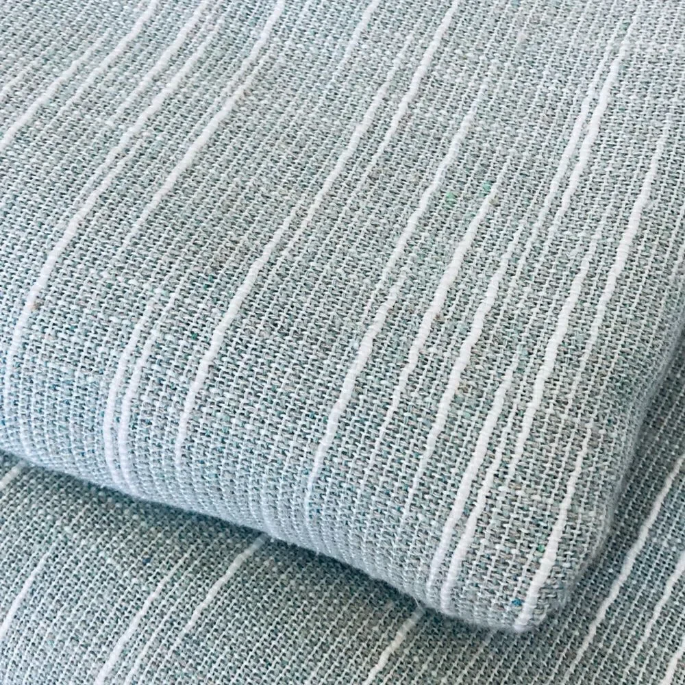 Linen Textured Sage 2-pc Window Curtains Set